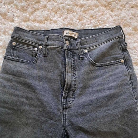 Madewell‎ The Perfect Vintage Jean Gray/Black Straight Leg Jeans 27T Inseam.29" - Picture 3 of 10